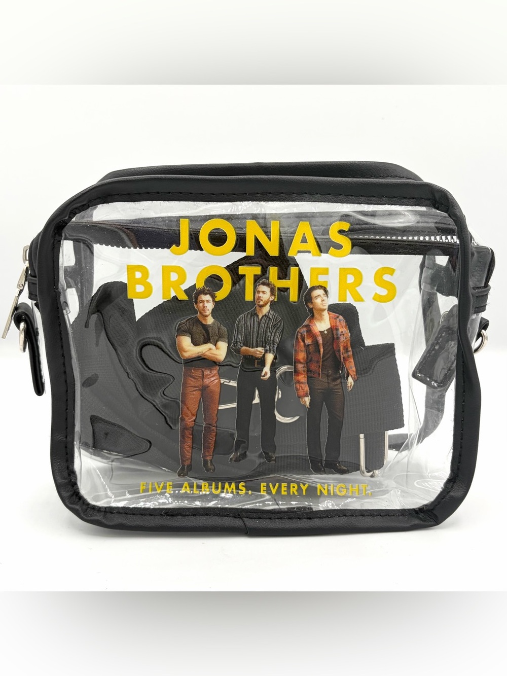 Jonas Brothers Five Albums One Night 2023 Tour VIP Clear Crossbody Stadium Bag